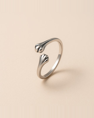 925 Sterling Silver Lovely Cat Paw Opening Rings For Women Cute Pet Embrace Adjustable Ring Girl Gift Family Jewelry