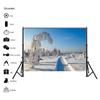 Winter Theme Snow Scene Background Nature Landscape Sky Snowflake Christmas Portrait Prop Party Decoration Banner