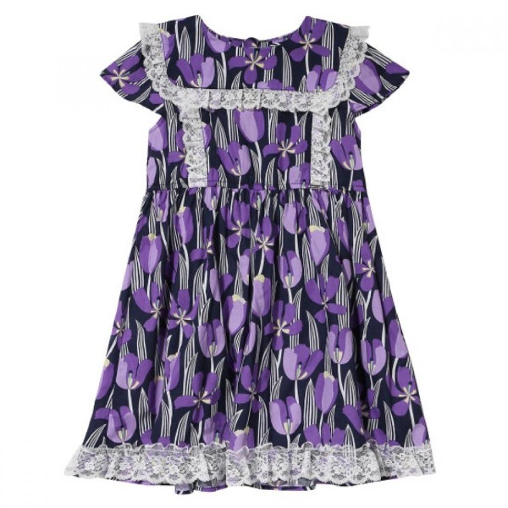 

[Moda Carina] Кружевное платье Moda Carina Cute Navy/100