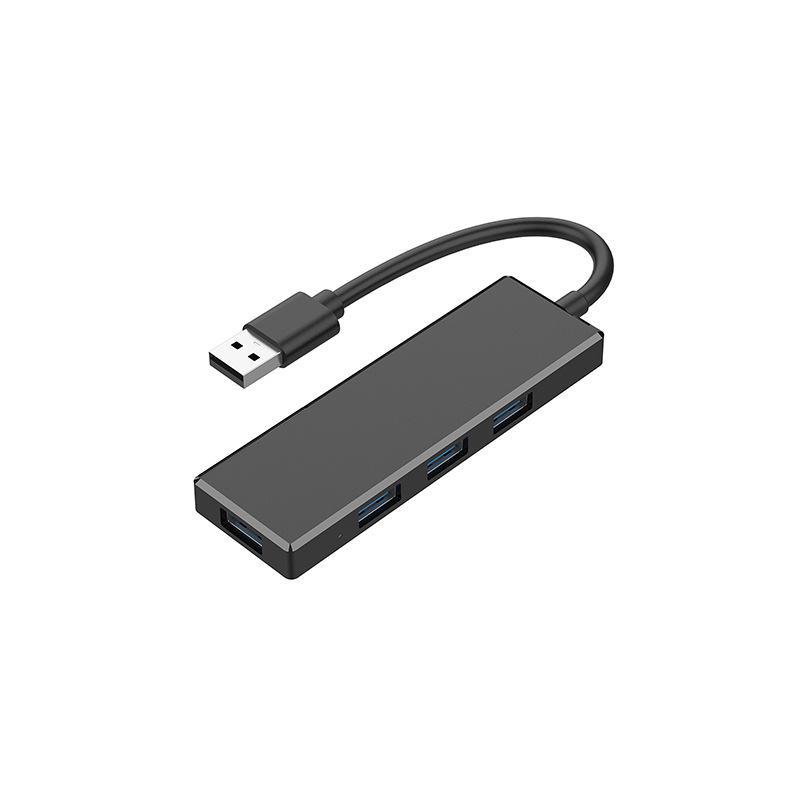 4-in-1 USB Multi-Port Adapter with Plastic Shell