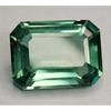 Stunning Green Parti Sapphire Natural Emerald Cut 24-26 Ct Certified Gemstone
