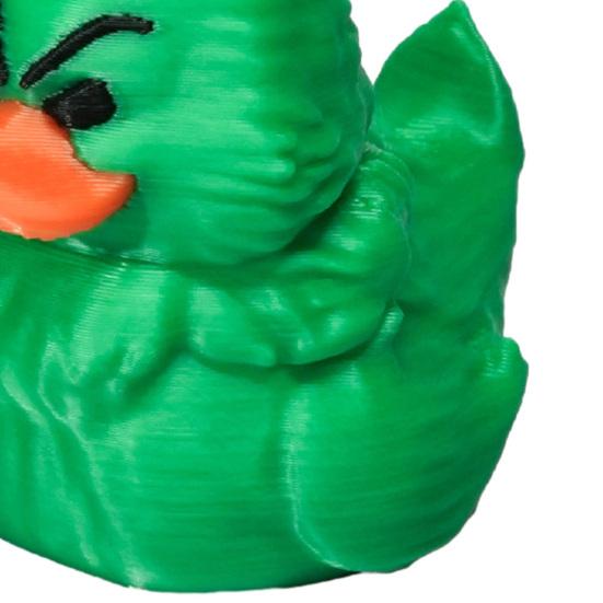 Green Christmas Duck Figurine Collectible Mini Duck Ornament Xmas Centerpiece Duck Figure for Holiday Tables Shelves Decoration