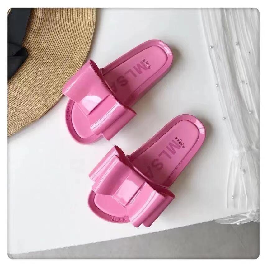 Melissa 2025 Women's Bow Flat Beach Sandals - New Summer Flip Flops