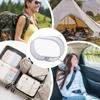 1/2pcs Waterproof Piece Transparent Charger Storage Bag With Design Multi Purpose Portable Storage Bag For Travel Storage Bag