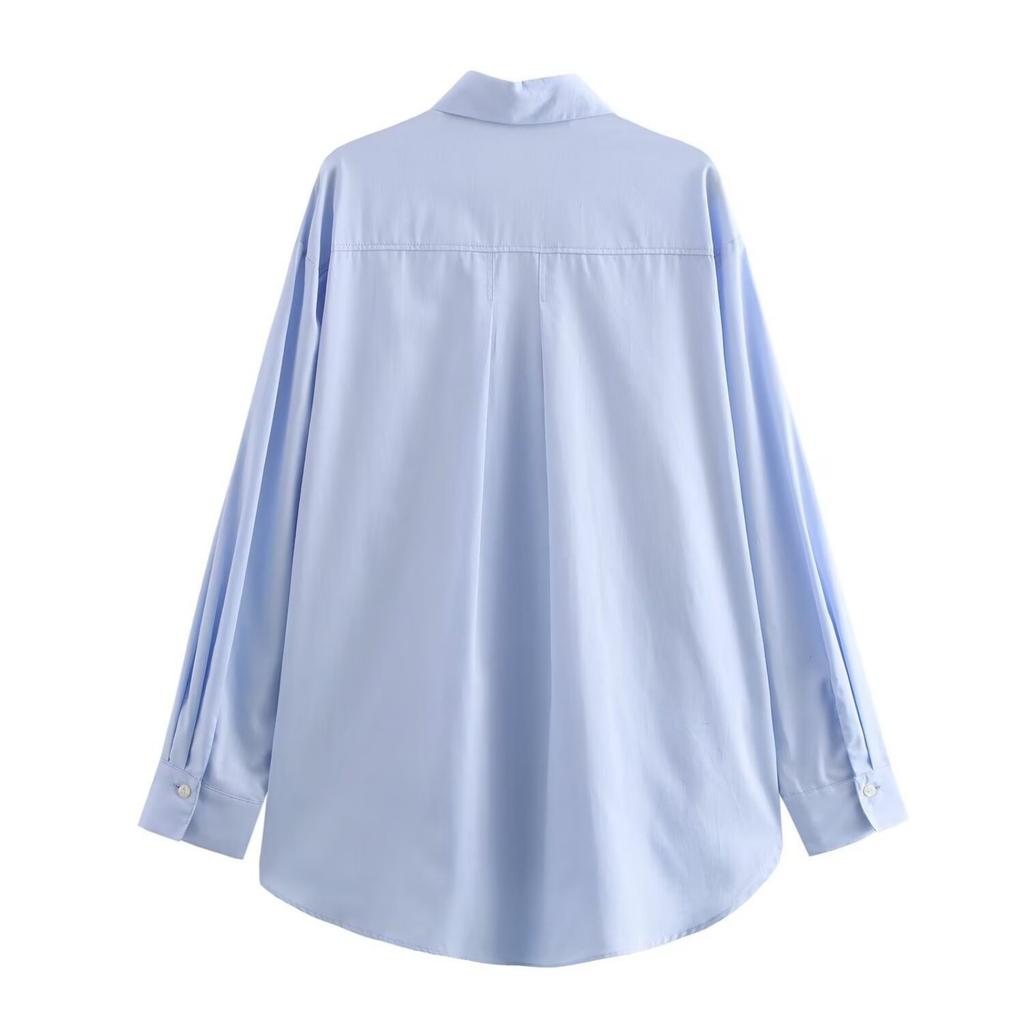 Fashion Women's Casual Long-sleeved Shirt Loose Top
