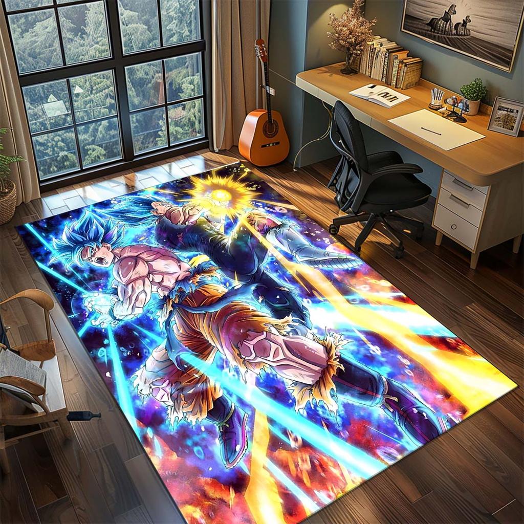Dragon Ball Goku Anime Koberec Velký Koberec Protiskluzová Omyvatelná Podložka do Domácnosti Herní Místnost Ložnice Domácí Dekorace -QJY
