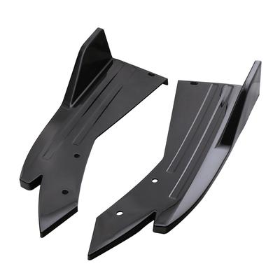 2PCS Rear Bumper Lip Splitter Universal Car Side Fender Fins Body Lip Spoiler Chin Side Skirt Protector Covers Carbon