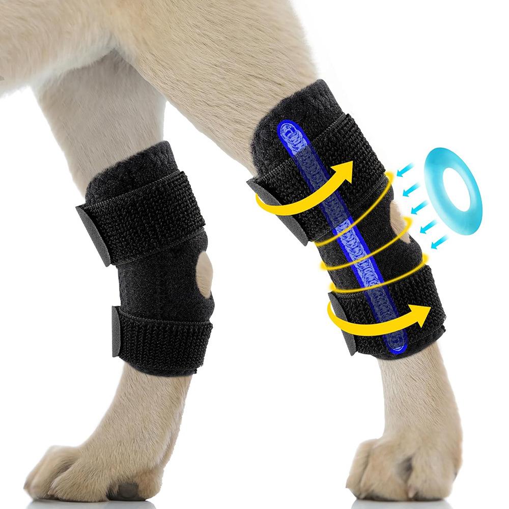 Dog Knee Pads Protector for Injury Recovery Breathable Support Bandage Wrap for Hock Joint Leg Protection