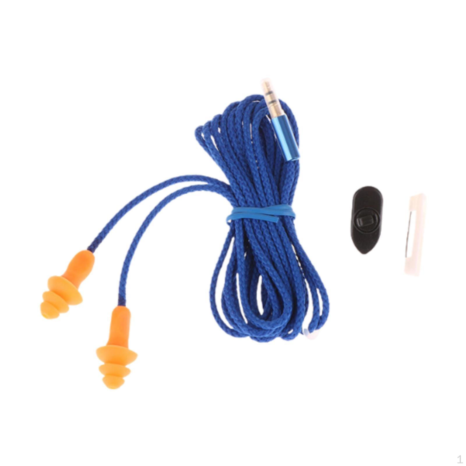 

Наушники 3,5 мм для работы и спорта с дизайном ушных вкладышей blue 120cm