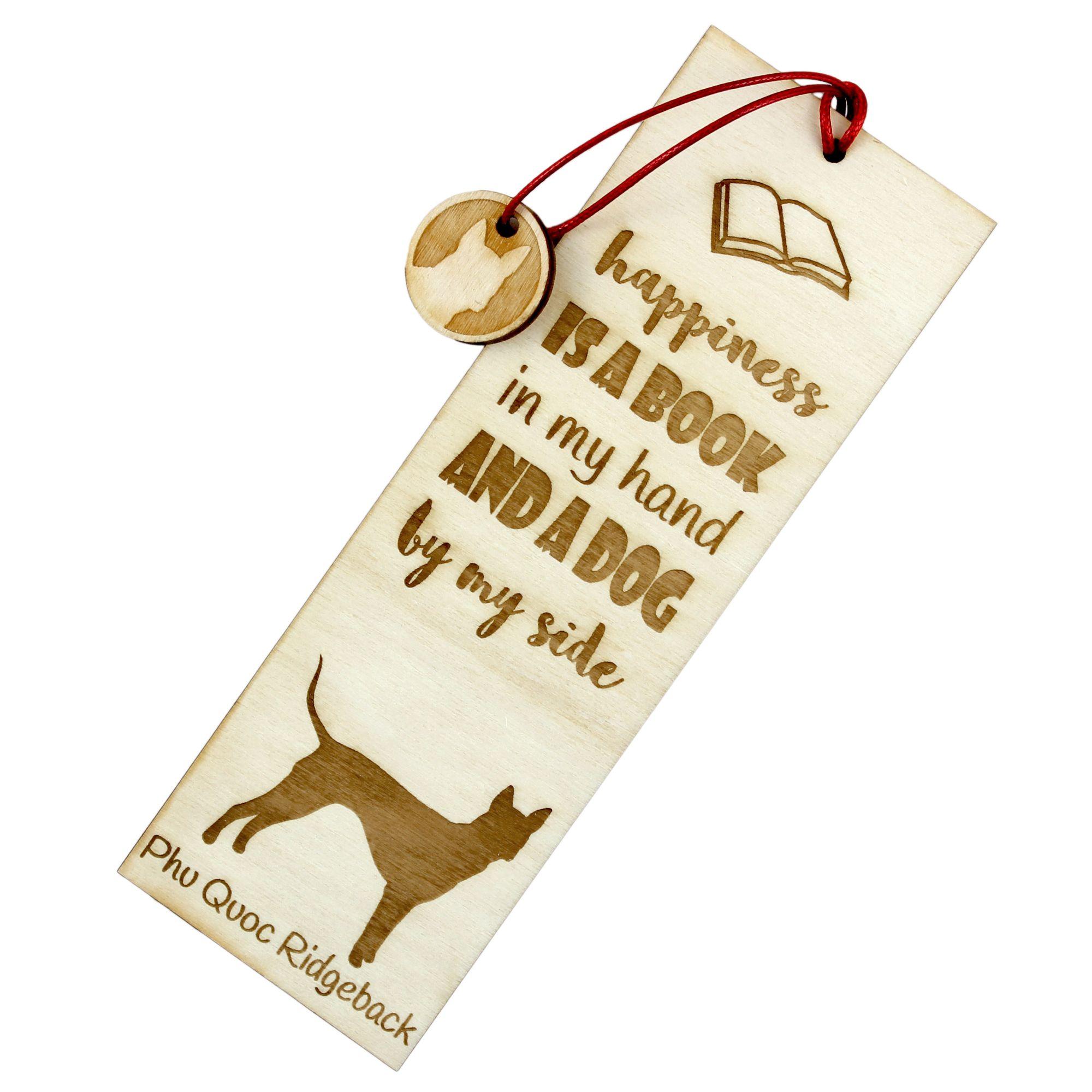 

Phu Quoc Ridgeback - dog bookmark, personalized bookmark, dog gadget for Art-Dog brand readers