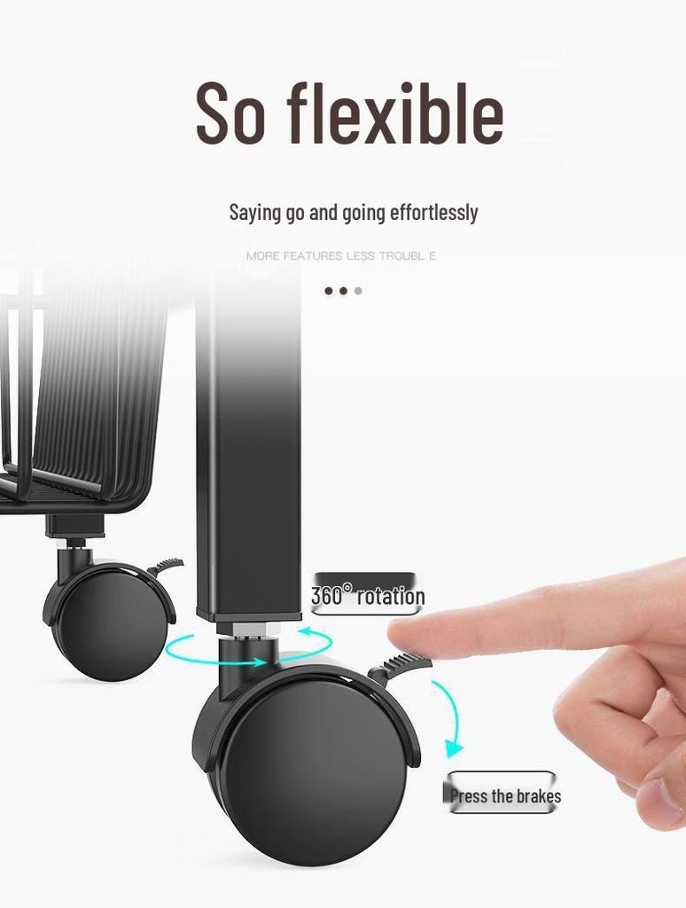 Extra dicker mehrschichtiger Stand-Küchenlagerregal für Mikrowellenherd