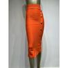 Button Up High Waisted Slim Fit Skirt Button High Waist Figure Flattering Sheath Skirt