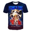 European and American Trendy New One Piece Rubber Man Luffy 3D Digital Printed Cartoon Cool Boy T-shirt