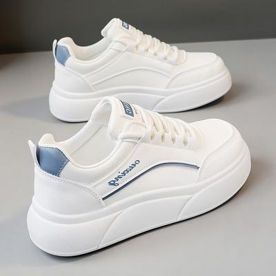 Sneaker mit flacher Sohle Damen Frühling und Herbst rutschfest Studenten kleine weiße Schuhe Damen Board-Schuhe