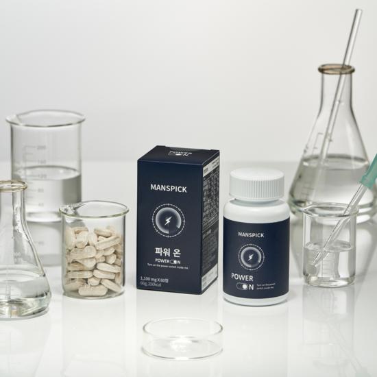 Men's Pick Power On Leucin Maca Arginin Männliche Vitalität Ausdauerlösung, 60 Tabletten, 1 Einheit, koreanisches Naturkost