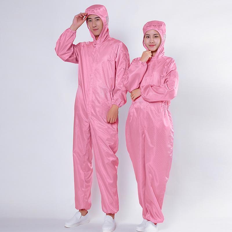 Hooded Dustproof Anti-Static Cleanroom Suit for Protective Workwear and Spray Painting