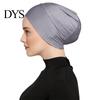 Cotton Undercap Women Solid Color Non-slip Stretch Headscarf Cap Breathable Under Head Wrap Scarf Hat Bonnet Night Sleep Headwear