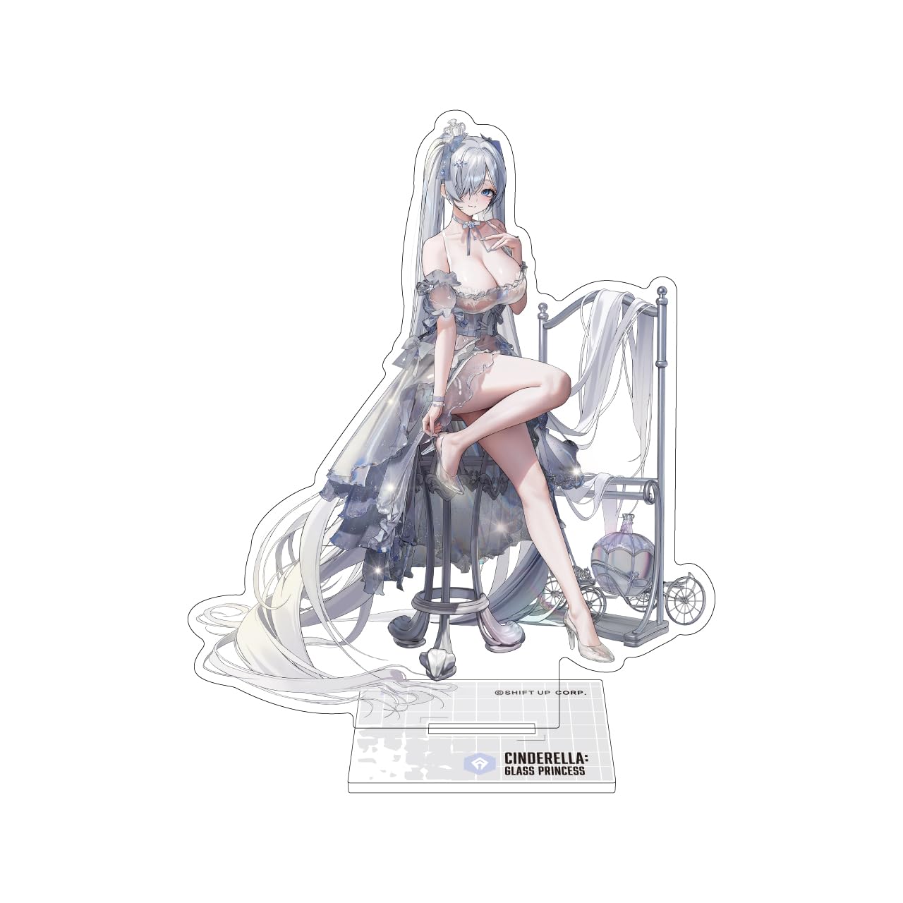 

Algernon Products Victory NIKKE Acrylic Glass x Made of Acrylic Goddess Stand, Cinderella Princess, Approx. W49-111 H125mm,