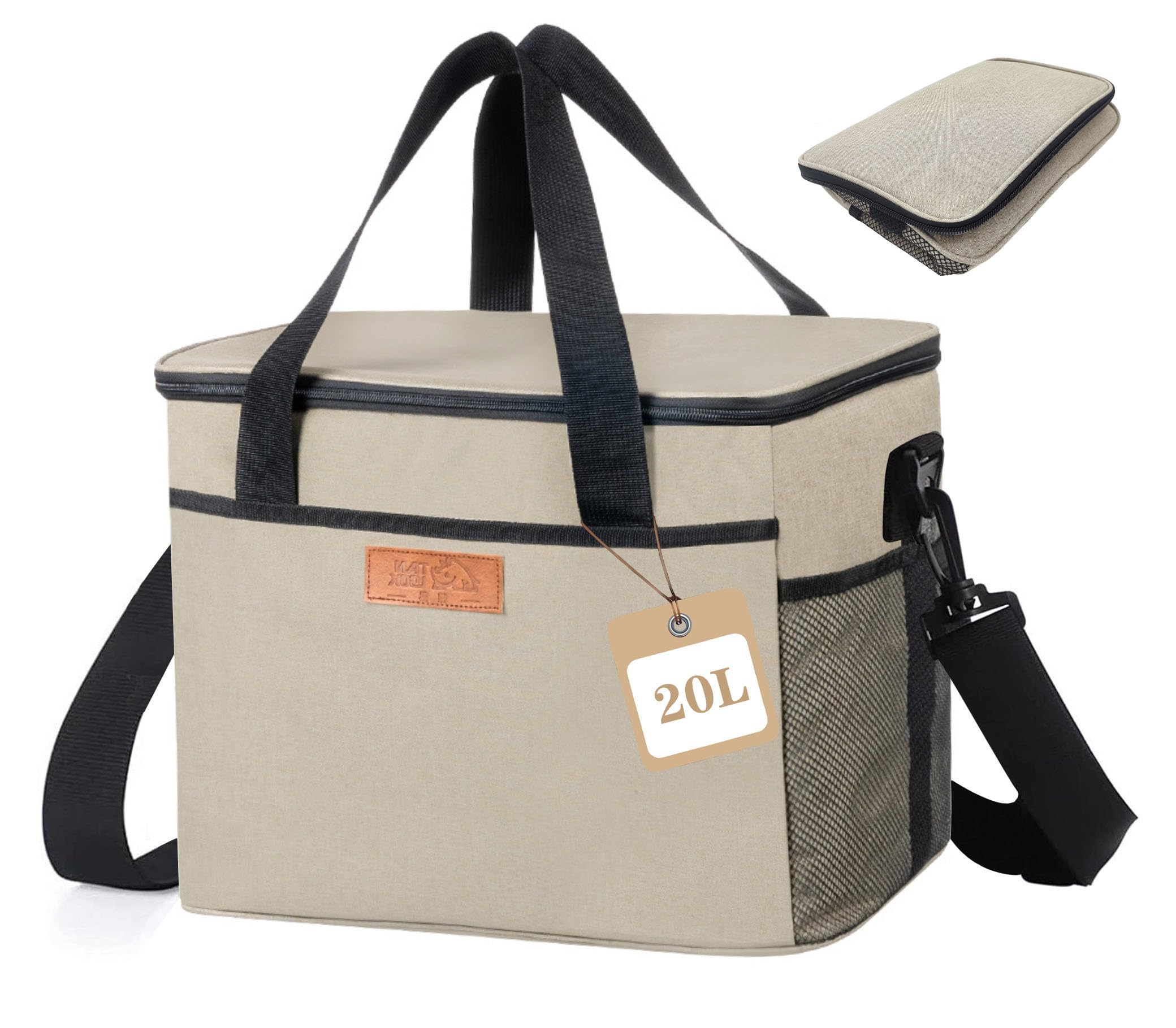 

FTBOL Compact Cooler Box, 10-Liter Capacity [10L20L30L Camping Gear]. Large Foldable Cooler Box with 10-Liter Capacity, Foldable, Commuting-Ready,