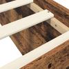 Floor Bed Frame Reclaimed Wood 80 x 200 cm Engineered Wood