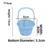 Beautiful Handmade Flower Storage Basket Hand-Woven Round Shape Wicker Flower Basket Shopping Storage Hamper Basket