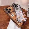 Coffee Afternoon Tea Pattern Phone Case For iPhone 17 Pro Air 16 15 14 13 12 11 Pro Max Plus Shockproof Soft Clear Plating Cover