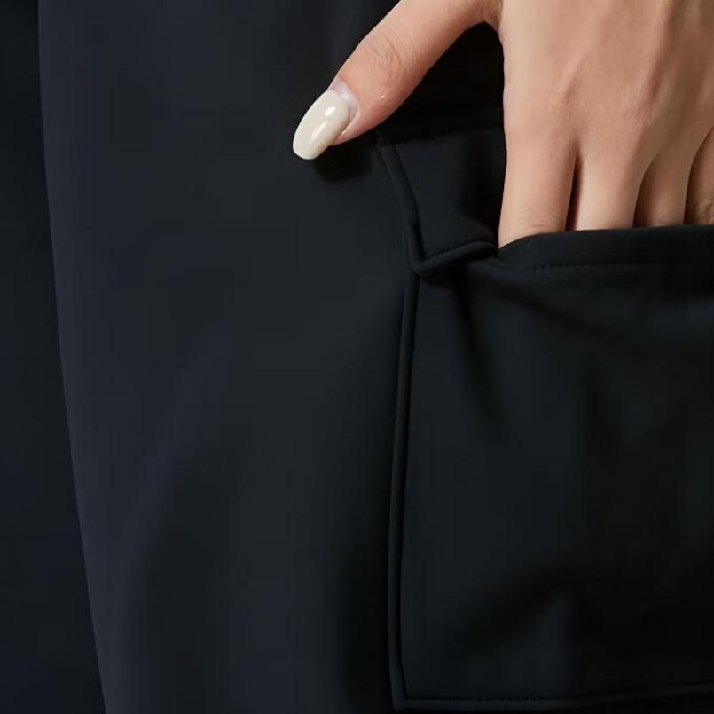 Under Armour Meridian Soft Series Cor Sólida Corte Solto Punho Elástico Calças Esportivas de Tricô Calças Femininas 6010111-001