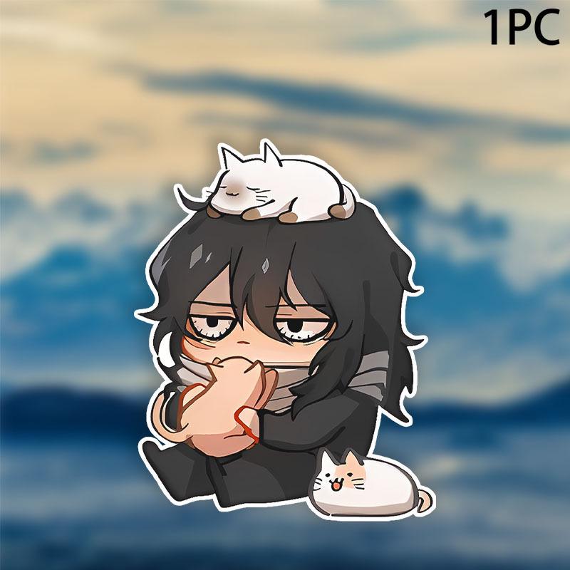 Lelan Design Azeroth Cat Dad Anime Vinyl Sticker Standard
