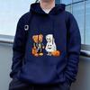 "Halloween Bear"Men's Casual Hoodies Fleece Hip Hop 250g/m² Solid Pullover Sweatshirt Men Sportswear Clothing Sweatshirt Men's Clothing