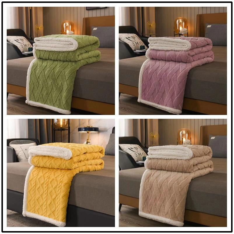 Sherpa Throw Blanket for Couch - Cozy Blanket for Bed, Soft Fuzzy Blankets, Fleece Thick Warm Blanket for Winter
