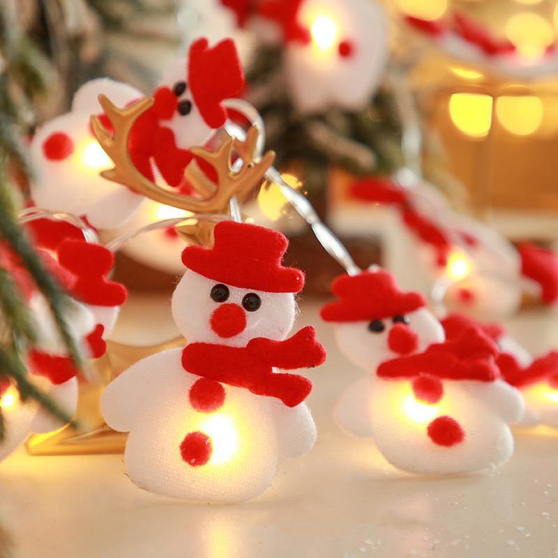 Snowman Christmas LED Garland String Light Merry Christmas Decorations For Home 2026 Cristmas Tree Ornament Xmas Navidad Gifts