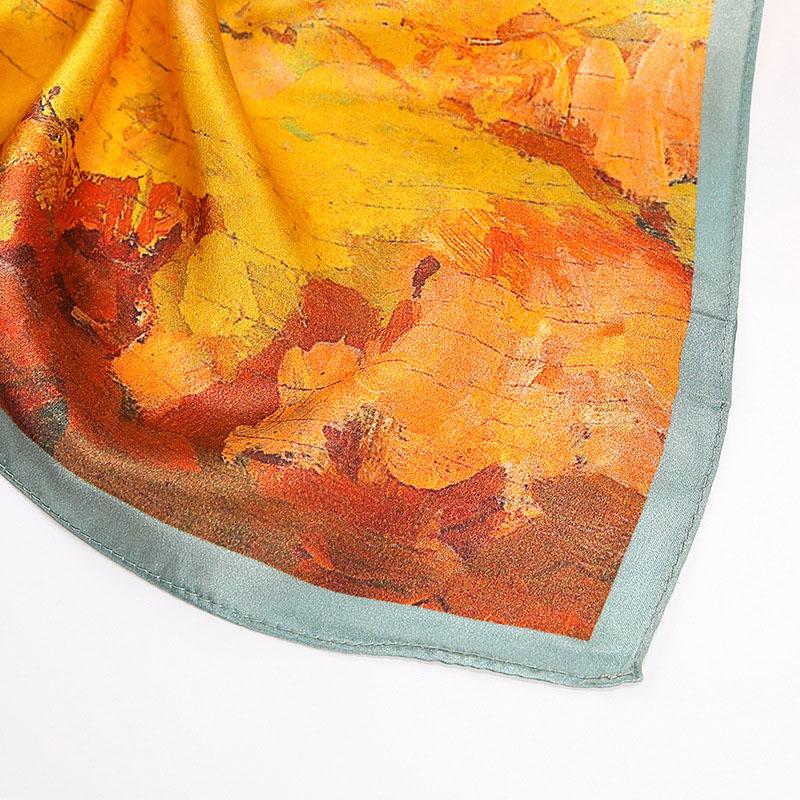 88x88cm 100% Maulbeerseide Köper Schal Luxuriöses Übergroßes Quadratisches Tuch Elegantes Damen-Tuch für Frühling Sommer Herbst