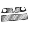3 STÜCKE Stoßstange vorne Mitte unterer Kühlergrill und Nebelscheinwerferblende Kühlergrill 51117906198 für 5er F10 2011 bis 2013