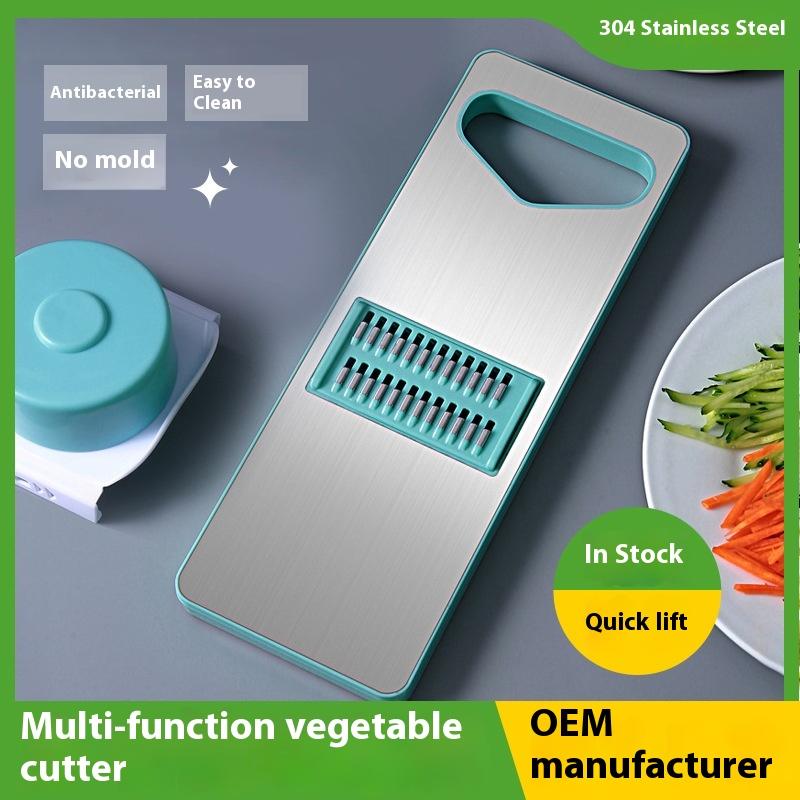 Household Potato Shredder Stainless Steel Multi-functional Vegetable Cutter Kitchen Vegetable Cutting Artifact Radish Grater Silk Wiper
