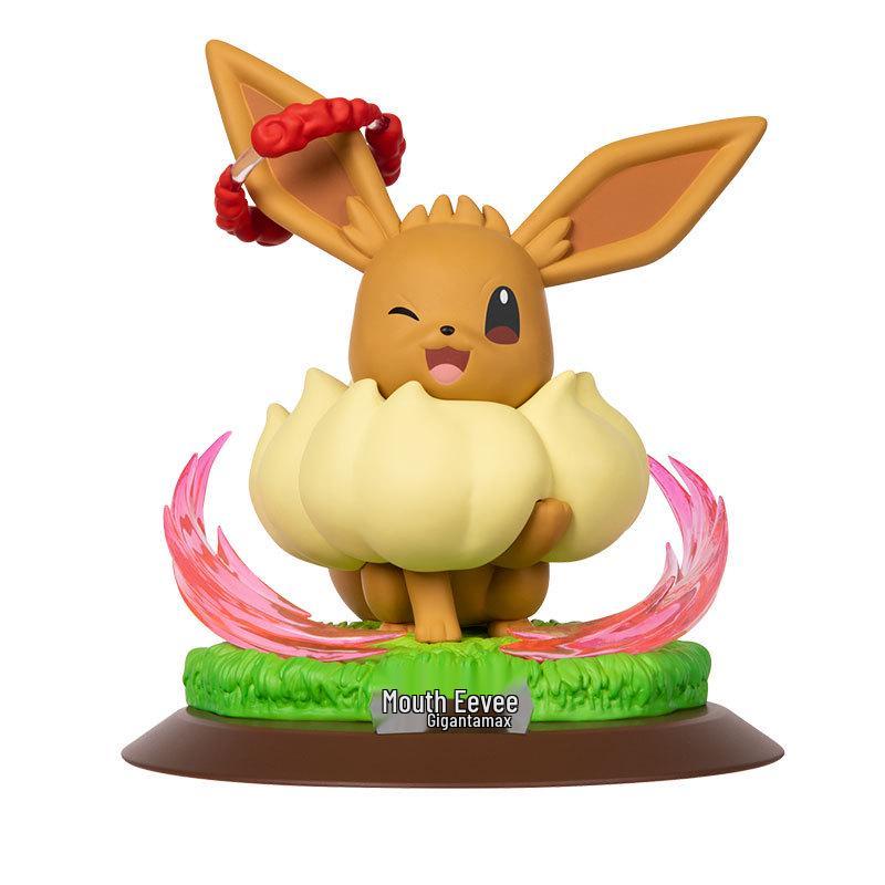 Playfulism Pokémon Charizard & Eevee Gigantamax Figures with Gengar & Pikachu Shining Moments Merchandise
