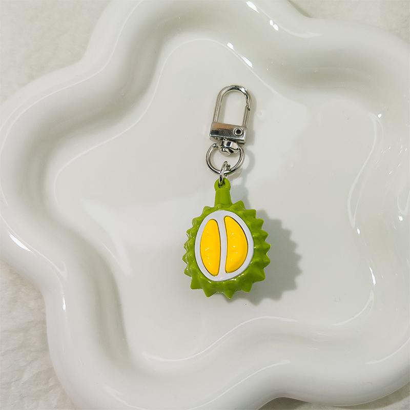 Mini Portachiavi Durian Ciondolo per Zaino Portachiavi Creativo Frutta Cibo Carino Ciondolo per Zaino Coppia Regali
