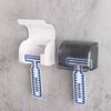 Plastic Men Razor Hanger White Shaver Holder Brush Holder Toothbrush Holder  Bathroom
