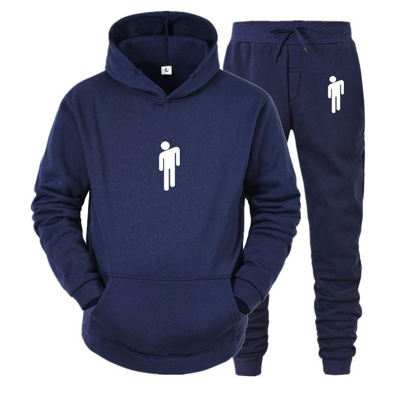 Hot Search Men's Women's Loose Hoodie Set Printed Couple Fashion