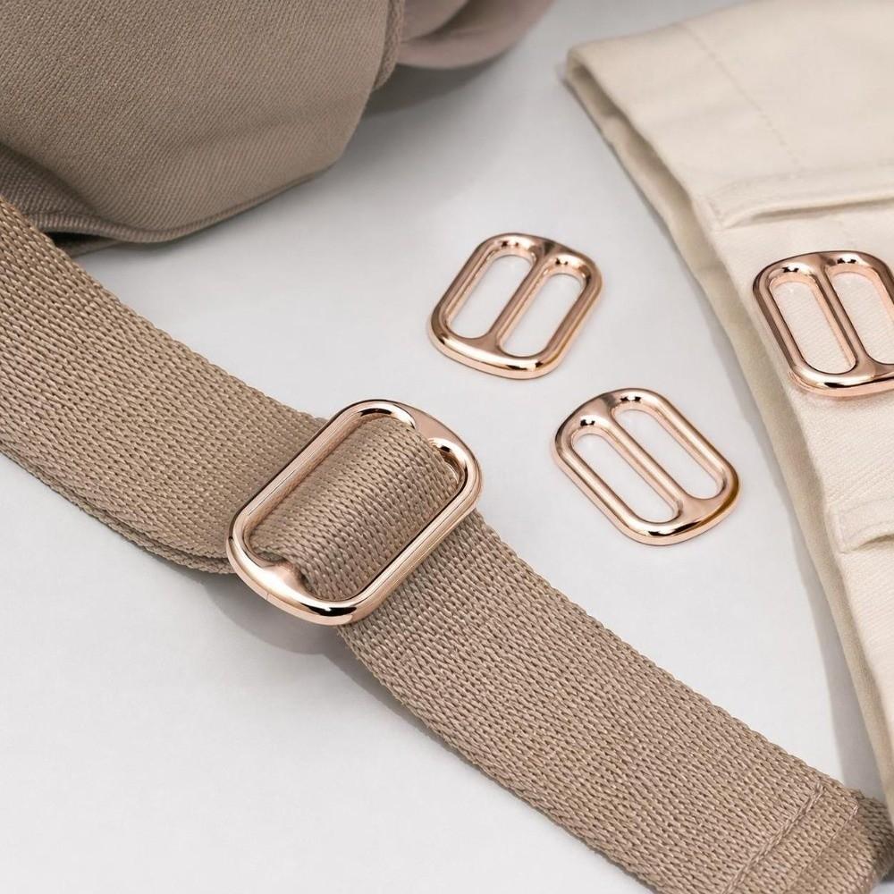 10PCS Flat Shape Strap Keeper Buckle Zinc Alloy Belt Slide Buckle Clothing Accessories