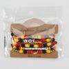 Country Flag Beaded Bracelet Set Multilayer Elastic Jewelry for Fans