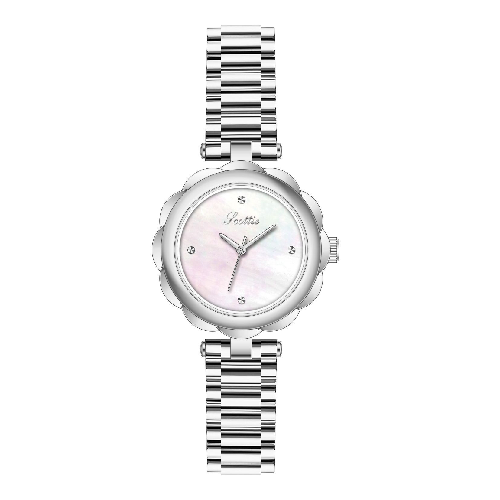 9576 Steel Belt Watch Niche Light Luxury Small Dial Women S Watch