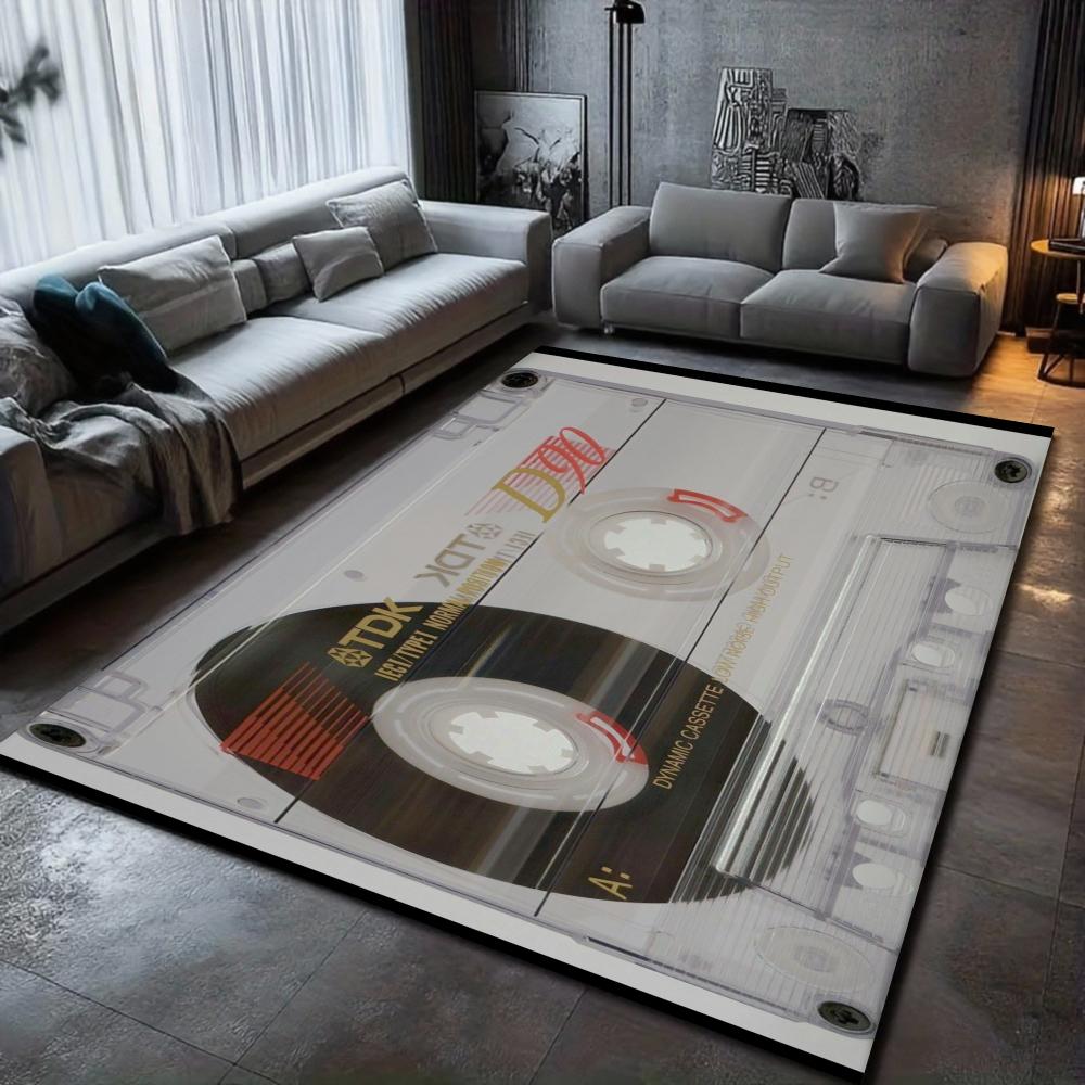 

Vintage Cassette Tape Carpet Mat Retro Music Design for Living Room Home Decoration Carpets for Living Room Rugs for Bedroom 50x80cm