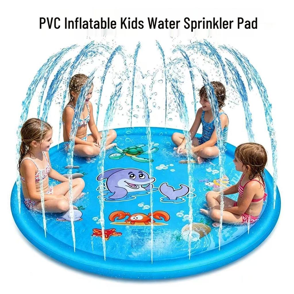 Children's Eco-friendly PVC Splash Mat: Water Pool, Sprinkler, Air Cushion Play Toy for Outdoors
