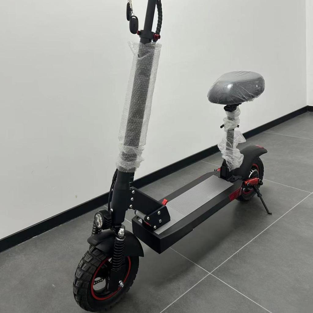 M4 Portable Foldable Electric Scooter - 10-Inch Two-Wheeled City Commuter Vehicle, Stand or Ride.