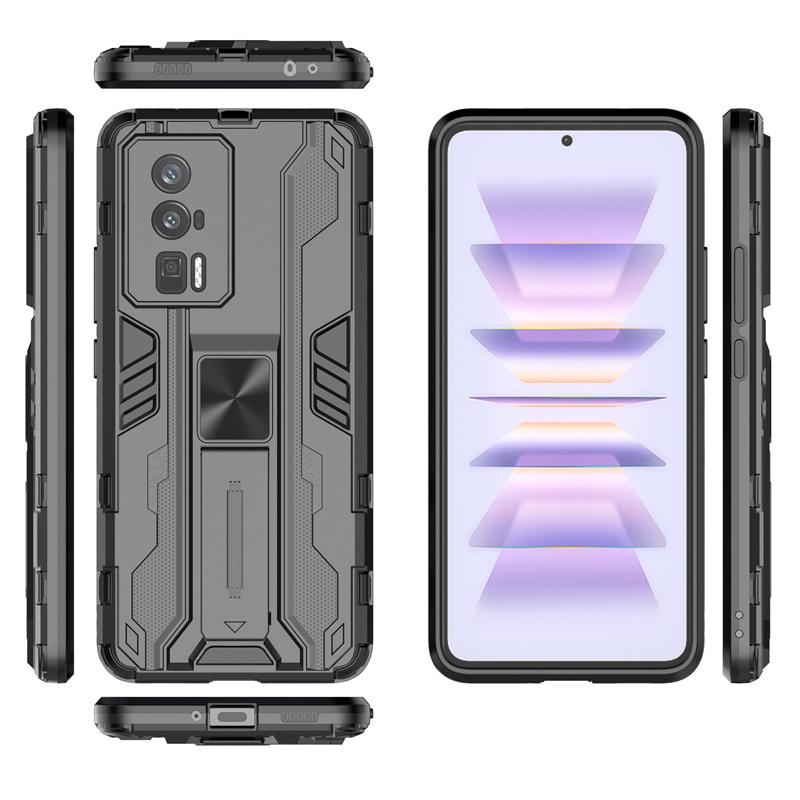 For Poco F5 Pro 5G Case Shockproof Armor Kickstand Phone Case For PocoF5Pro Poko Little F5 Pro F5Pro 5G Car Magnetic Stand Cover