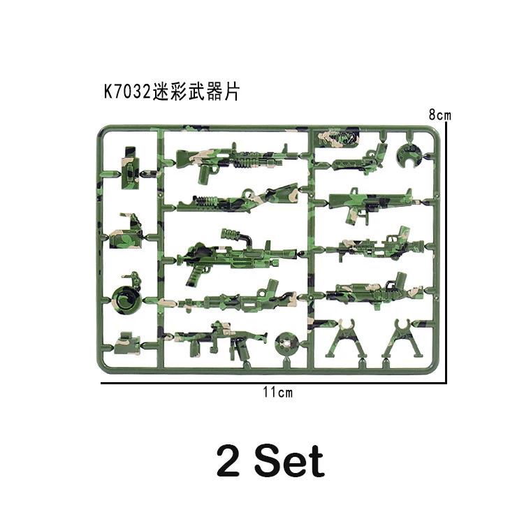 98K Military Weapon Accessories Guns Bricks Swat Sniper Rifle Pistol Soldier WW2 Army MOC Part Military Building Block Model
