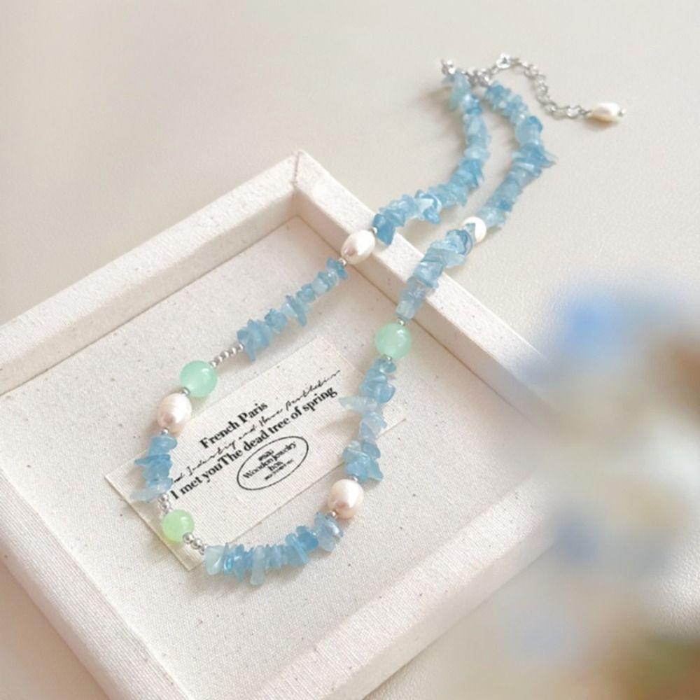 High-End Pearl Bracelet Colored Stone Women's Retro Earrings Beaded Jewelry  Ladies Pendant