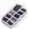 Guitar Screws Assortment Box Kits for Electric Guitar Tuner, Switch, Neck Plate, with Springs, 9 Types, Total 173 Pieces