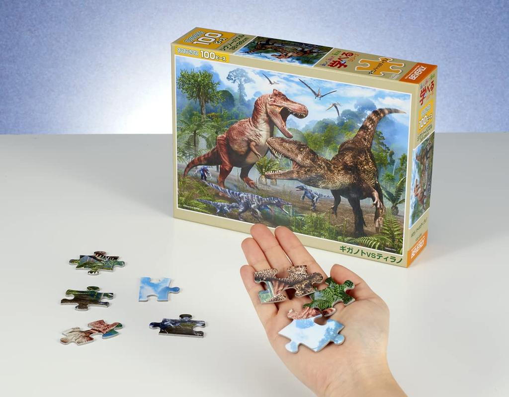 Beverly In Beverly Jigsaw Puzzle Giganoto Tyrannosaurus X 38 (BEVERLY) [Made Japan] 100-Piece Vs. (26 Cm) 100-038