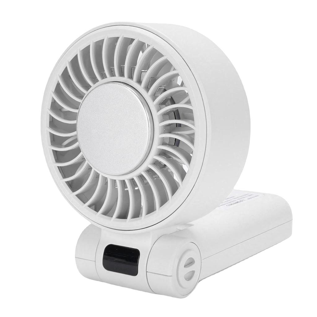 Foldable Handheld Fan 5 Speed Digital Display Quiet   Lasting Running   Fan with Lanyard for Daily Use Outdoor